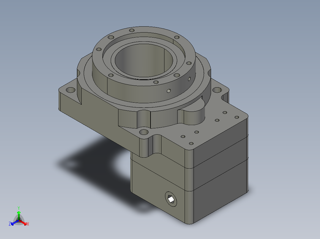 中空旋转平台KFN60-10模型(8-24 30-3 4-4-46)(1)正等轴测图