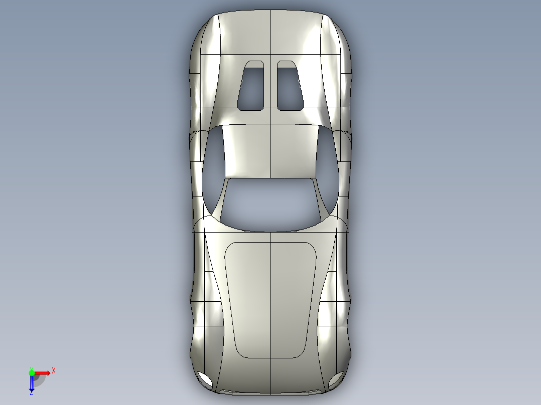 汽车车身 (12)俯视图
