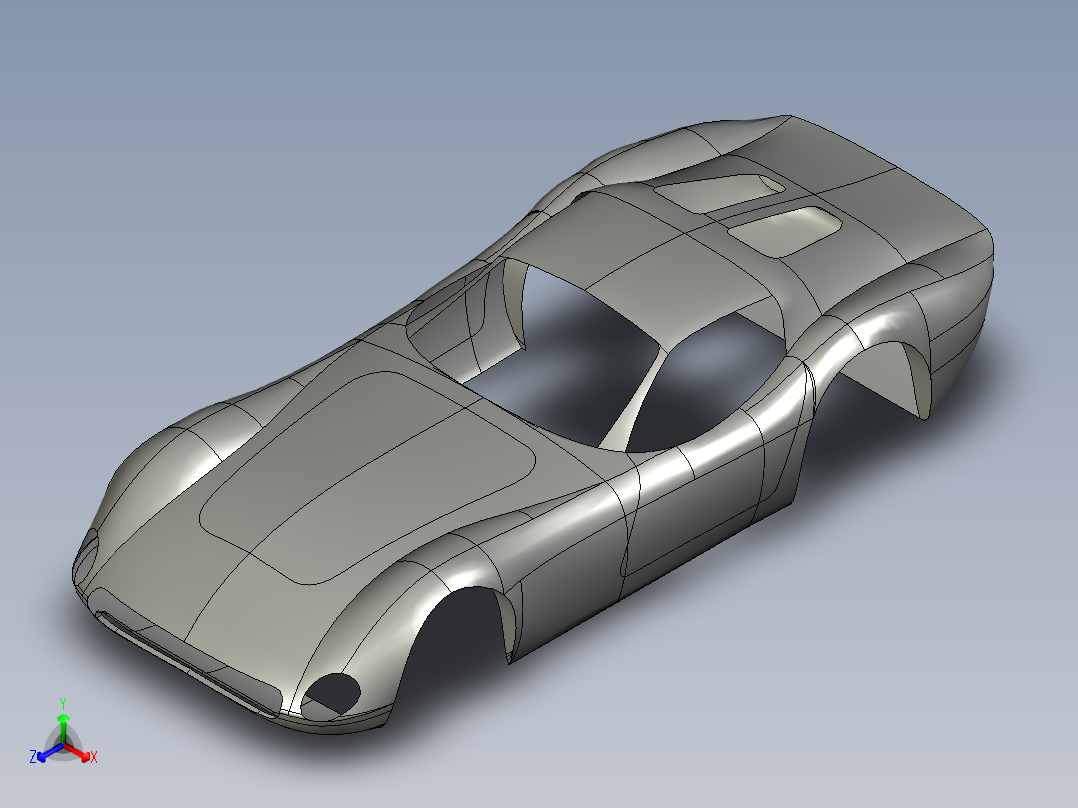汽车车身 (12)正等轴测图
