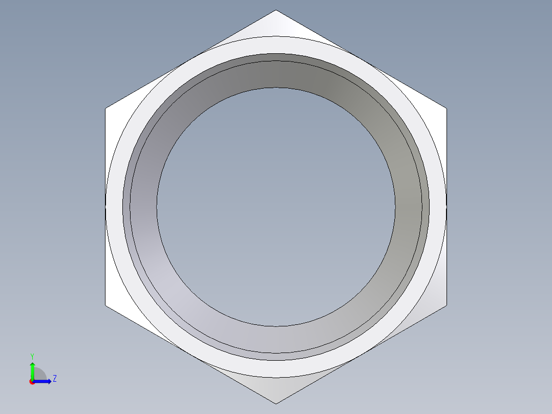 卡套式工业通用硬管接头EO_Nut_EO_24__Cone_end_M35LCFX左视图