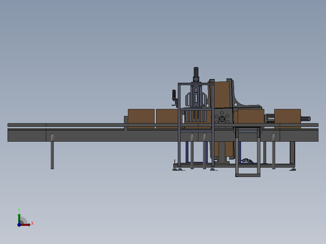 箱体自动化翻转设备前视图