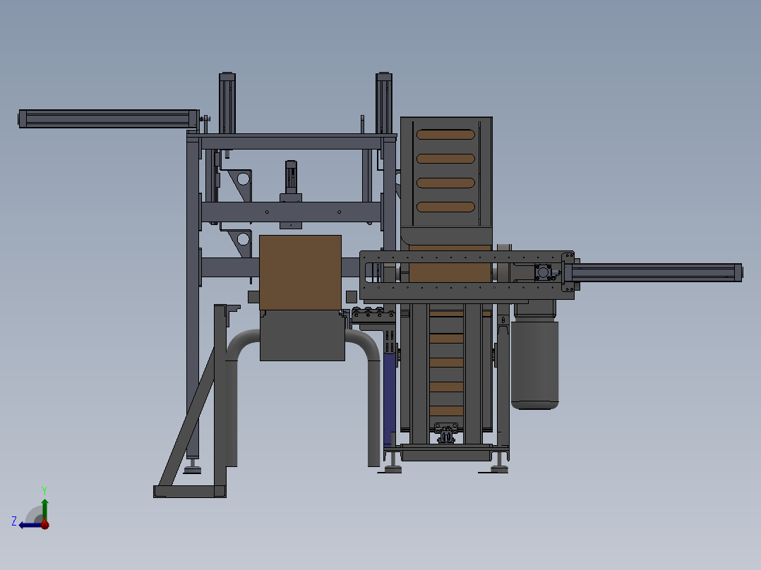 箱体自动化翻转设备右视图