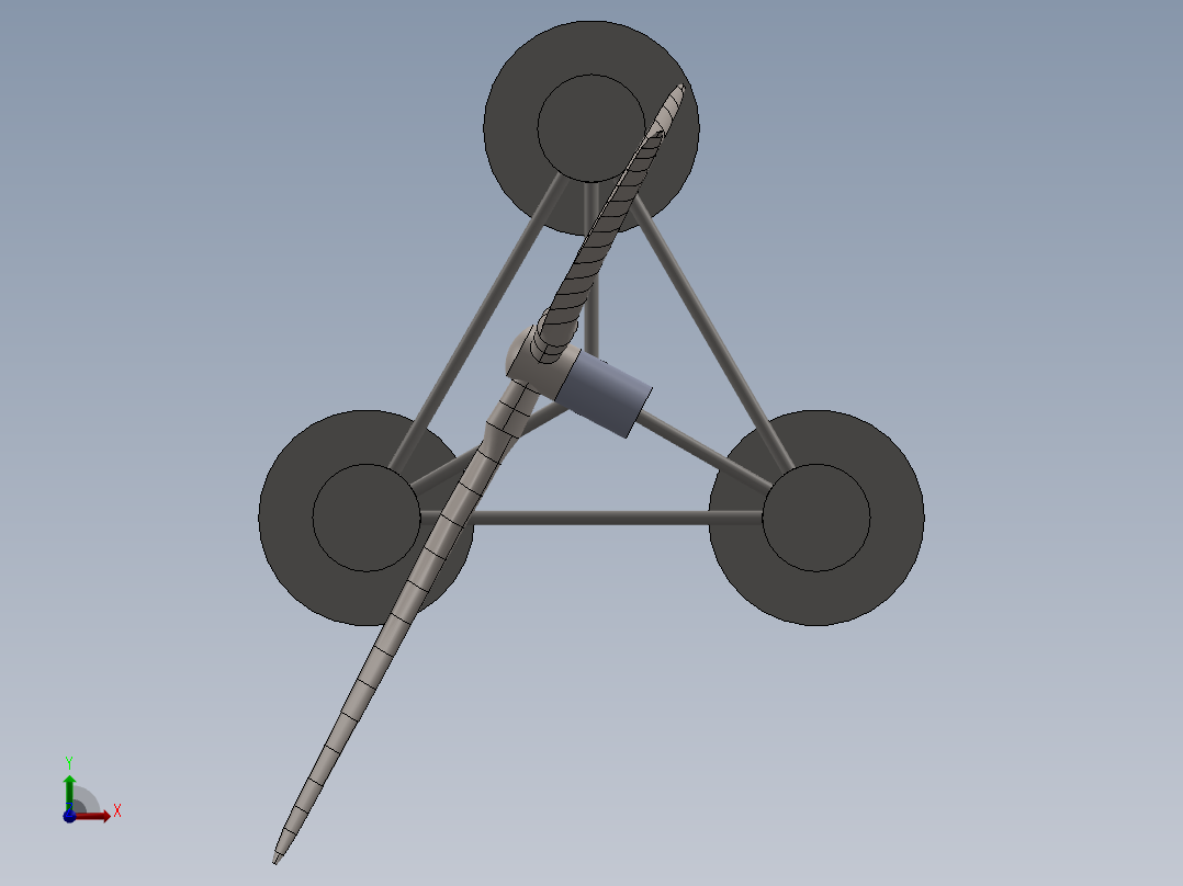 海上风力发电机前视图