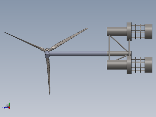 海上风力发电机右视缩略图