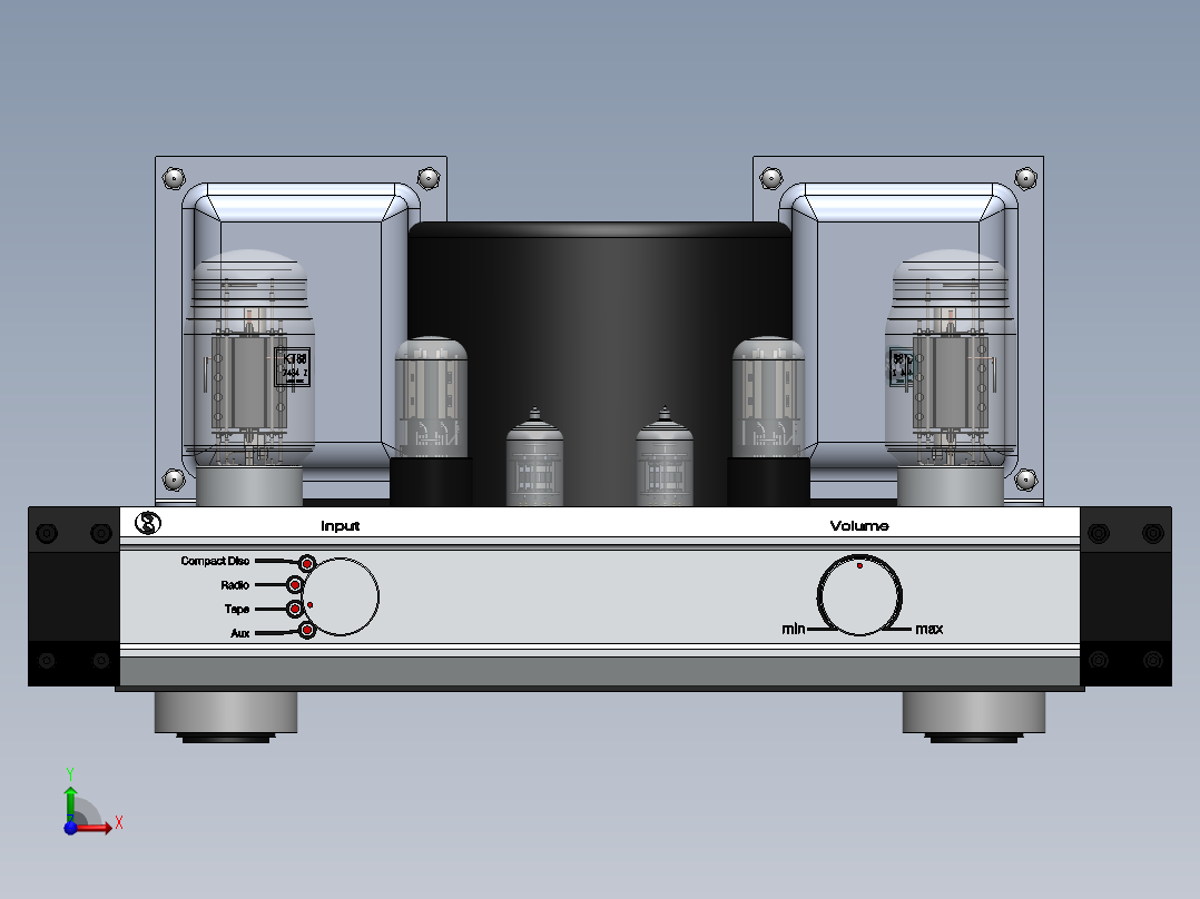 功率放大器12前视图
