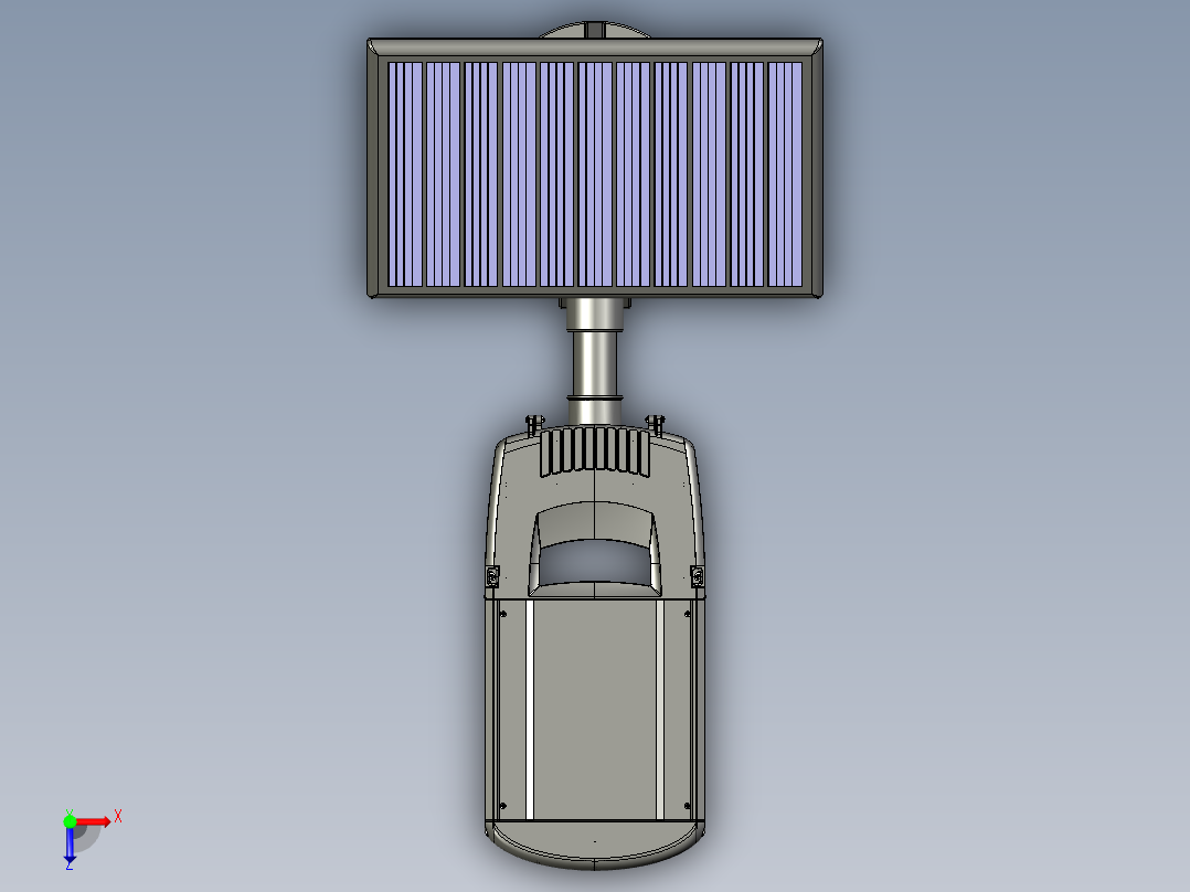 太阳能路灯俯视图