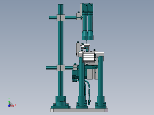 料带齿轮输送机构前视缩略图