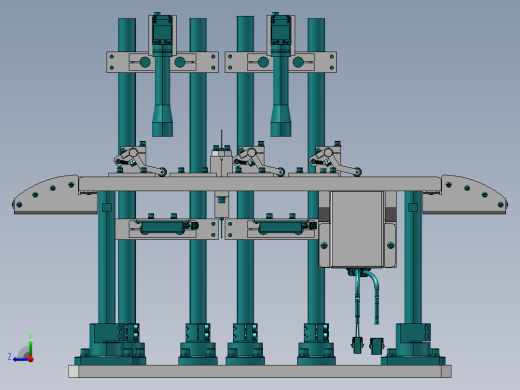 料带齿轮输送机构右视缩略图