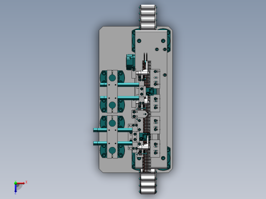 料带齿轮输送机构俯视缩略图