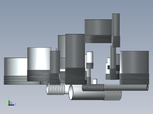 半螺纹接头左视缩略图