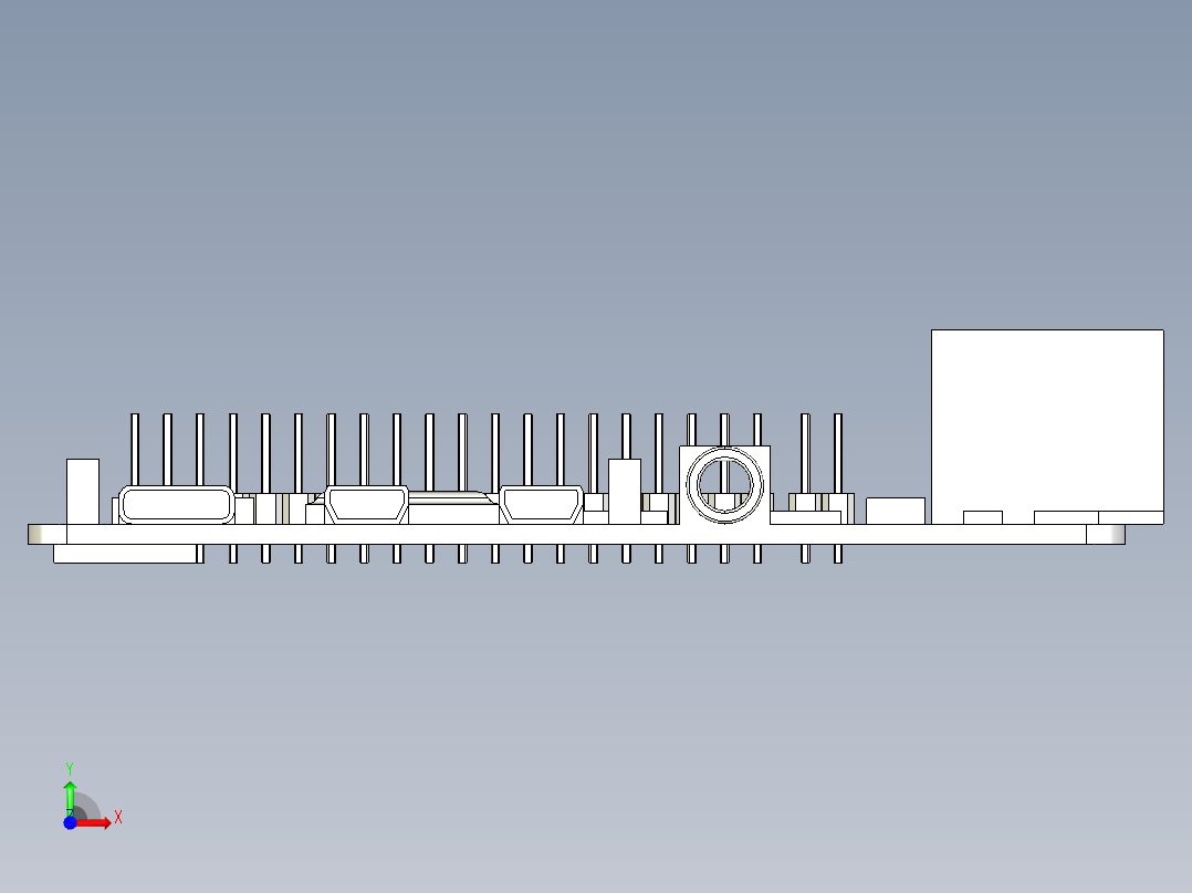 Raspberry Pi 4 - 简化单固体前视图