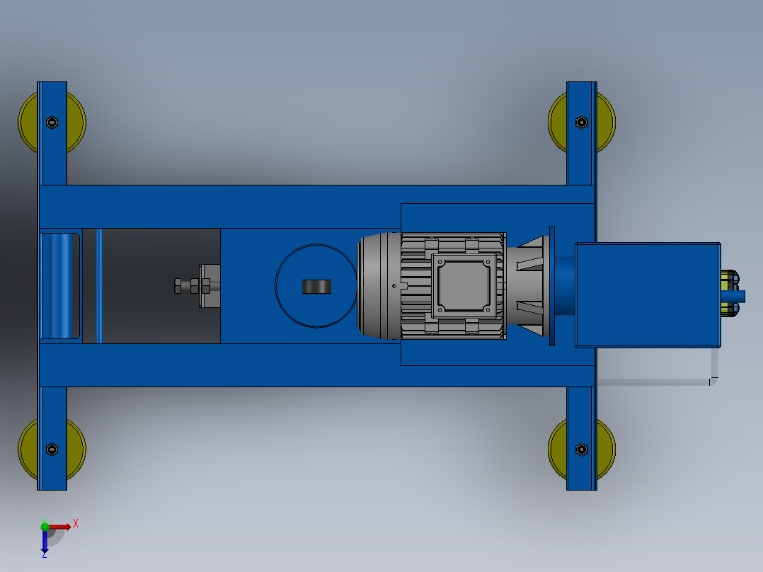 弯管装置弯管机CAD+350+24.3.26+003俯视图