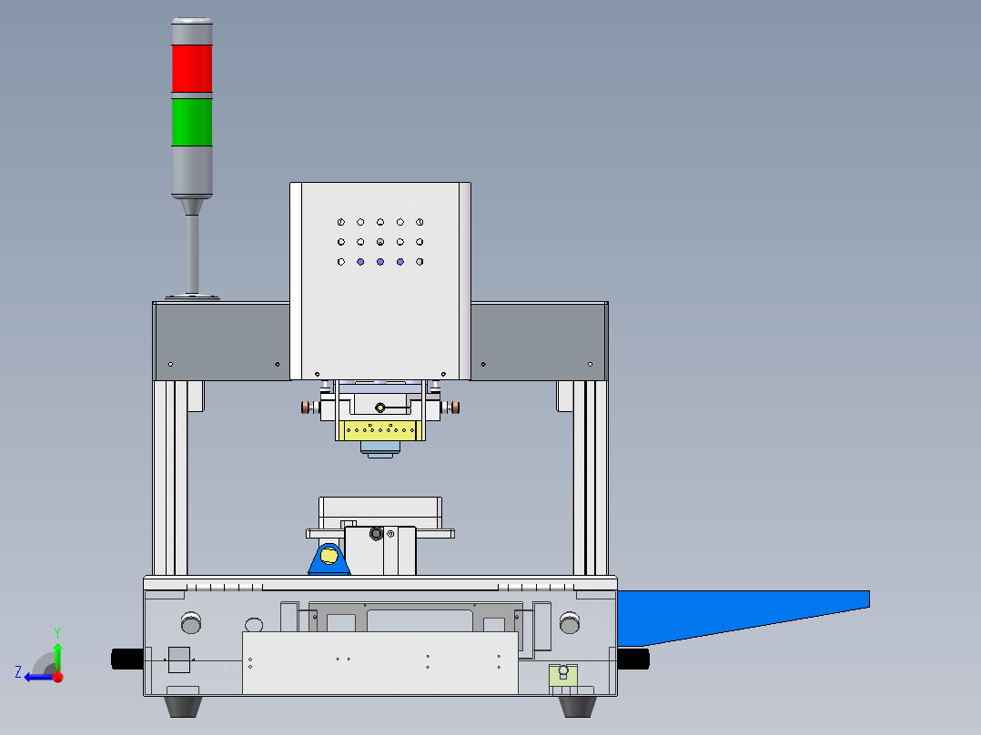 脉冲焊接机后视图