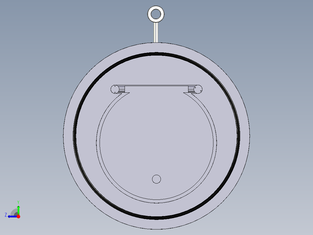 1CROV 在PVC／EPDM对夹式止回阀右视图