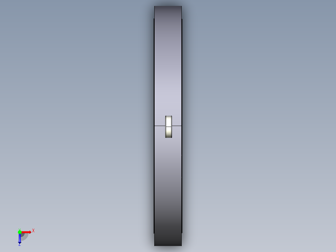 1CROV 在PVC／EPDM对夹式止回阀俯视图