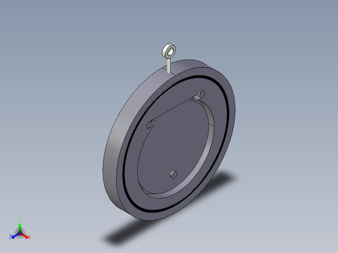 1CROV 在PVC／EPDM对夹式止回阀正等轴测图