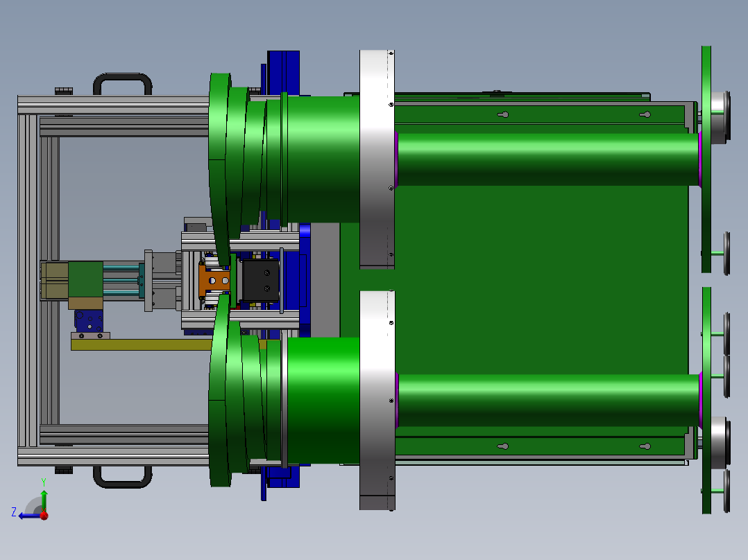 全自动进料插件机sw18右视图