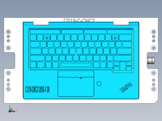 CS19-C-CNC2笔记本CNC工装夹具三维模型-180925前视缩略图