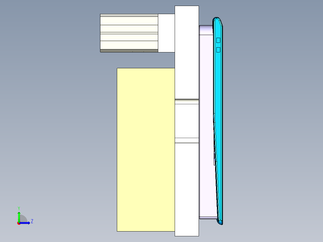 CS19-C-CNC2笔记本CNC工装夹具三维模型-180925左视图