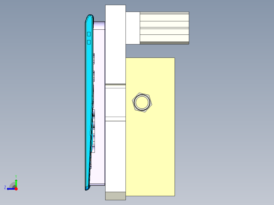 CS19-C-CNC2笔记本CNC工装夹具三维模型-180925右视图