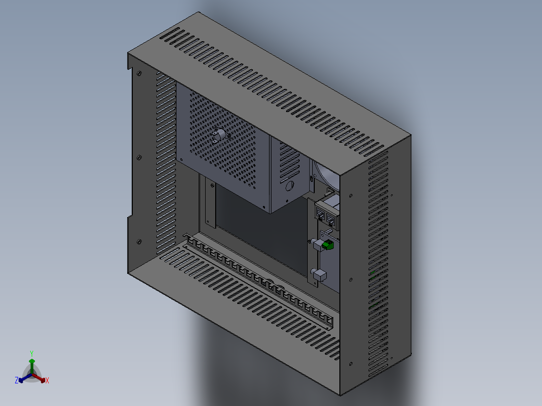 电控柜、轮毂输送线控制台正等轴测图