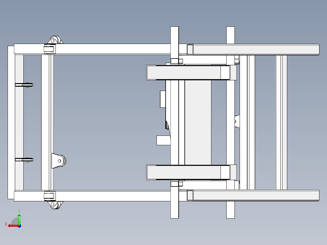 电动升降机后视图