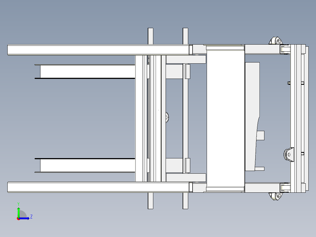 电动升降机左视图