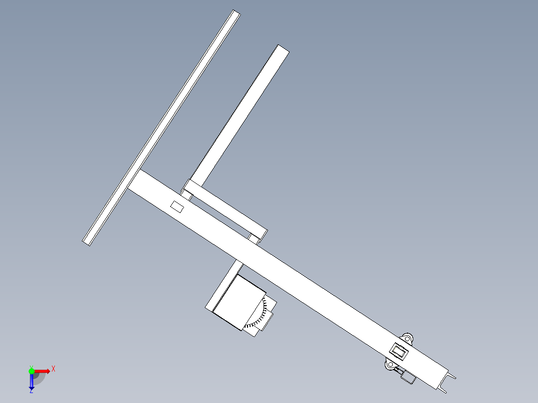 电动升降机俯视图