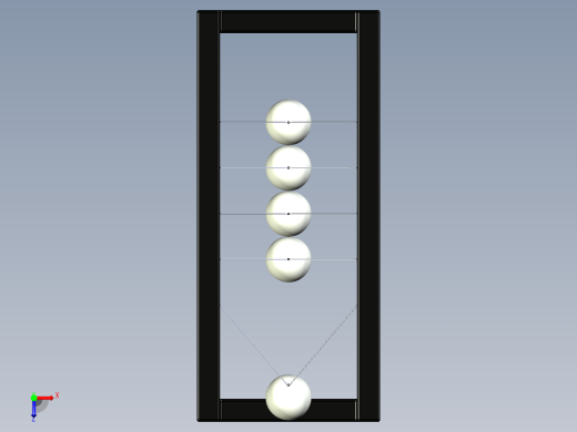 牛顿摆俯视缩略图
