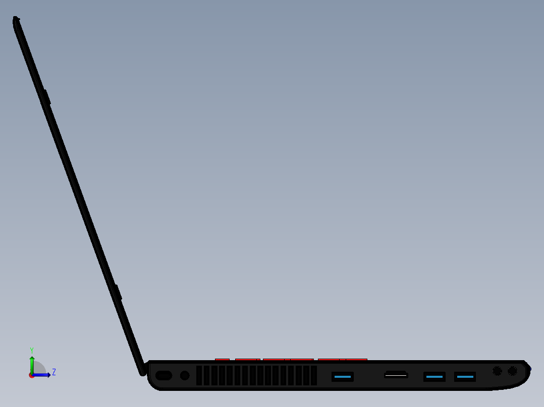 电脑、笔记本(86)左视图