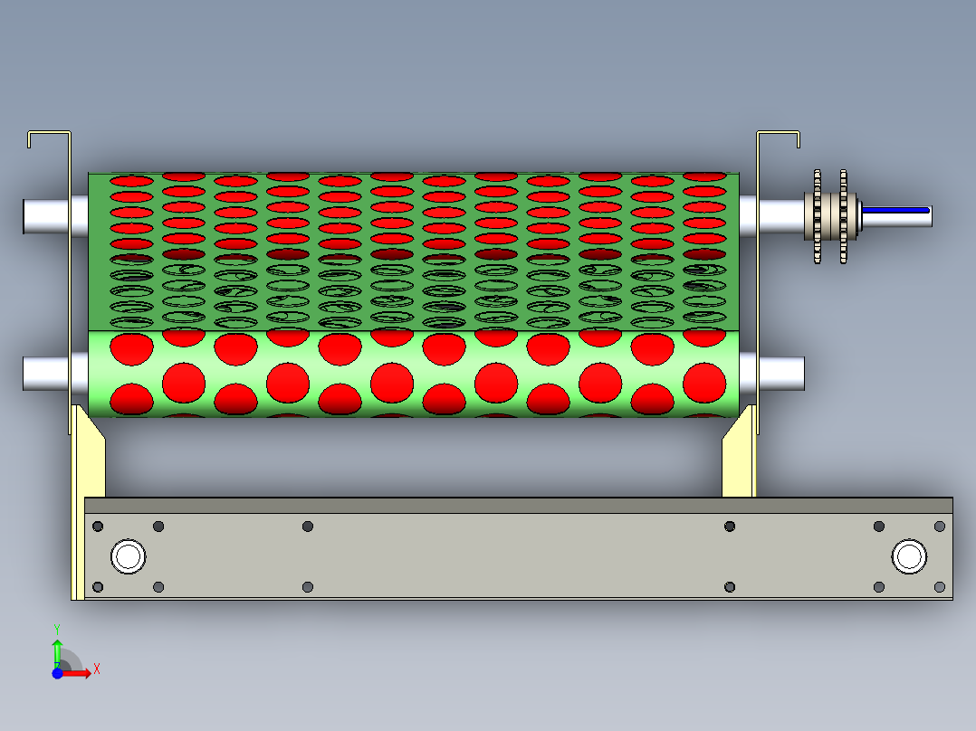 B3003621-水果和蔬菜分拣机前视图