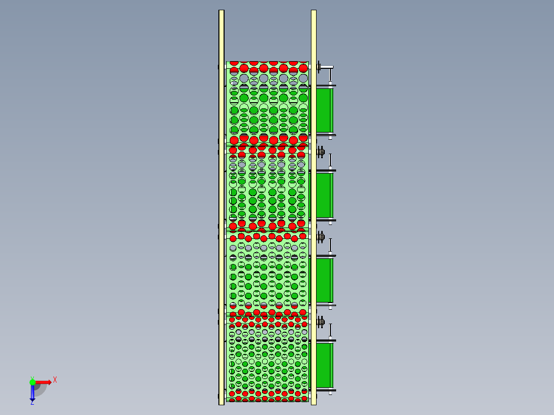 B3003621-水果和蔬菜分拣机俯视图