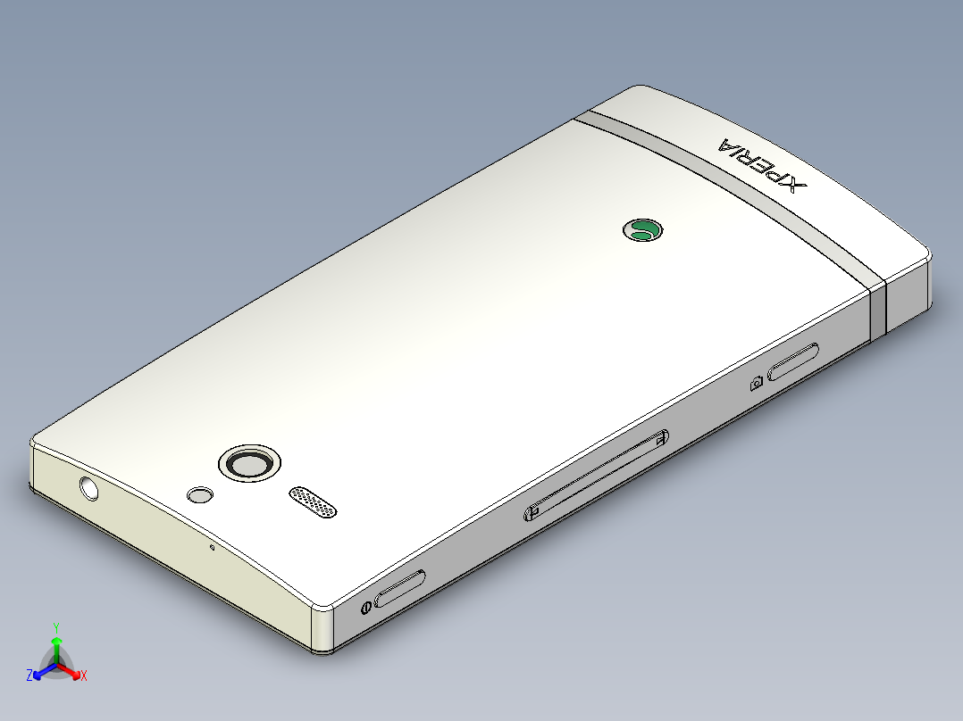 索尼xperia u 11正等轴测图