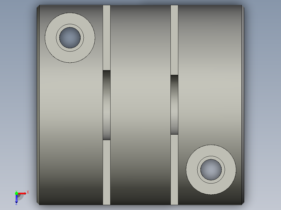 XG8-40X413-12X14联轴器俯视图