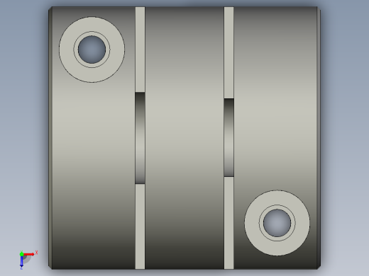 XG8-40X413-12X14联轴器俯视缩略图