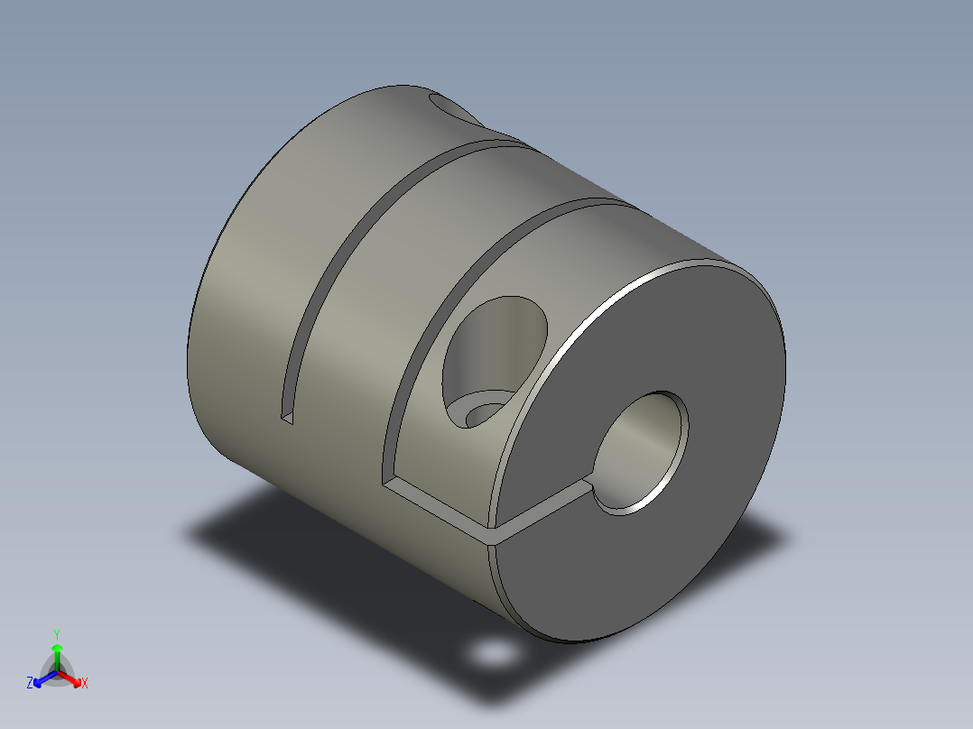 XG8-40X413-12X14联轴器正等轴测图