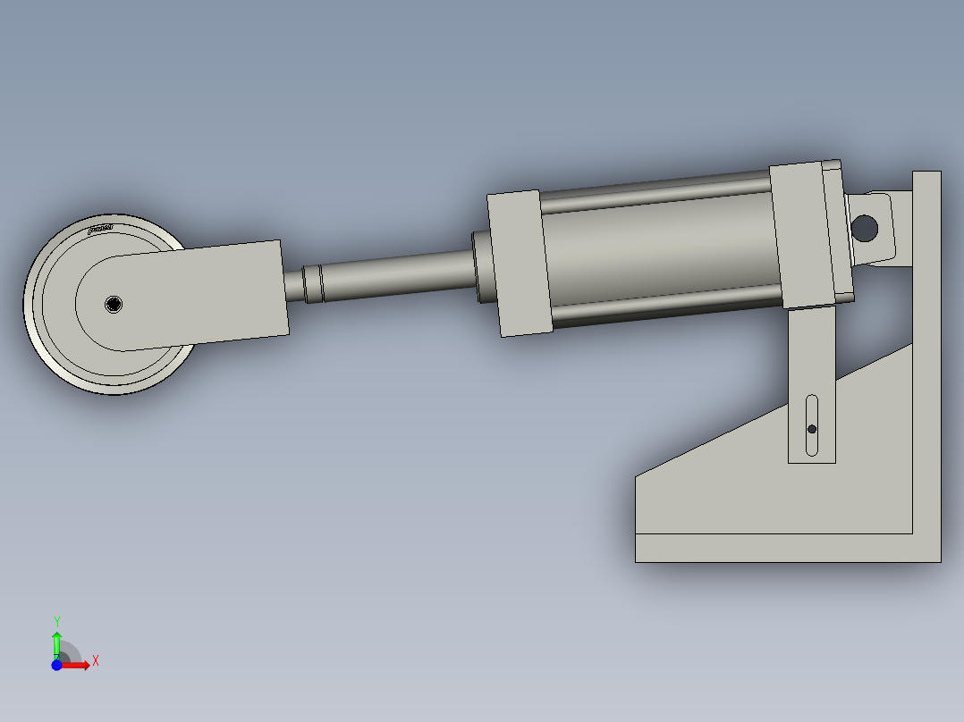 张紧气缸装配11前视图