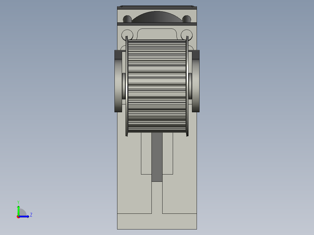 张紧气缸装配11左视图