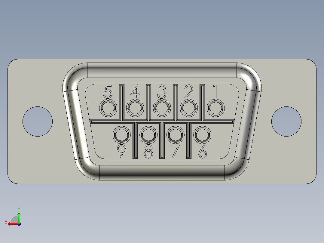 触摸屏232接头后视图