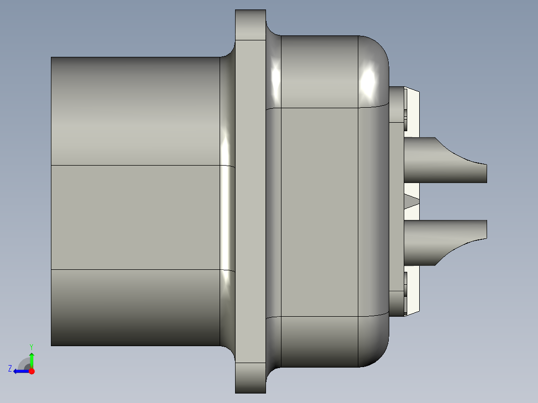 触摸屏232接头右视图