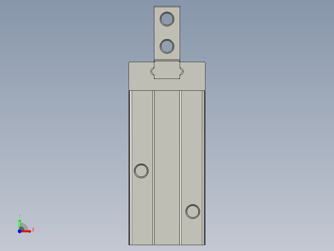 凹凸板夹爪气缸DHPC-10-A-SFESTO-X1前视图