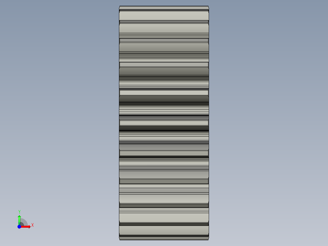 滚轮清洗机-模数15-24齿-15宽-d15前视图