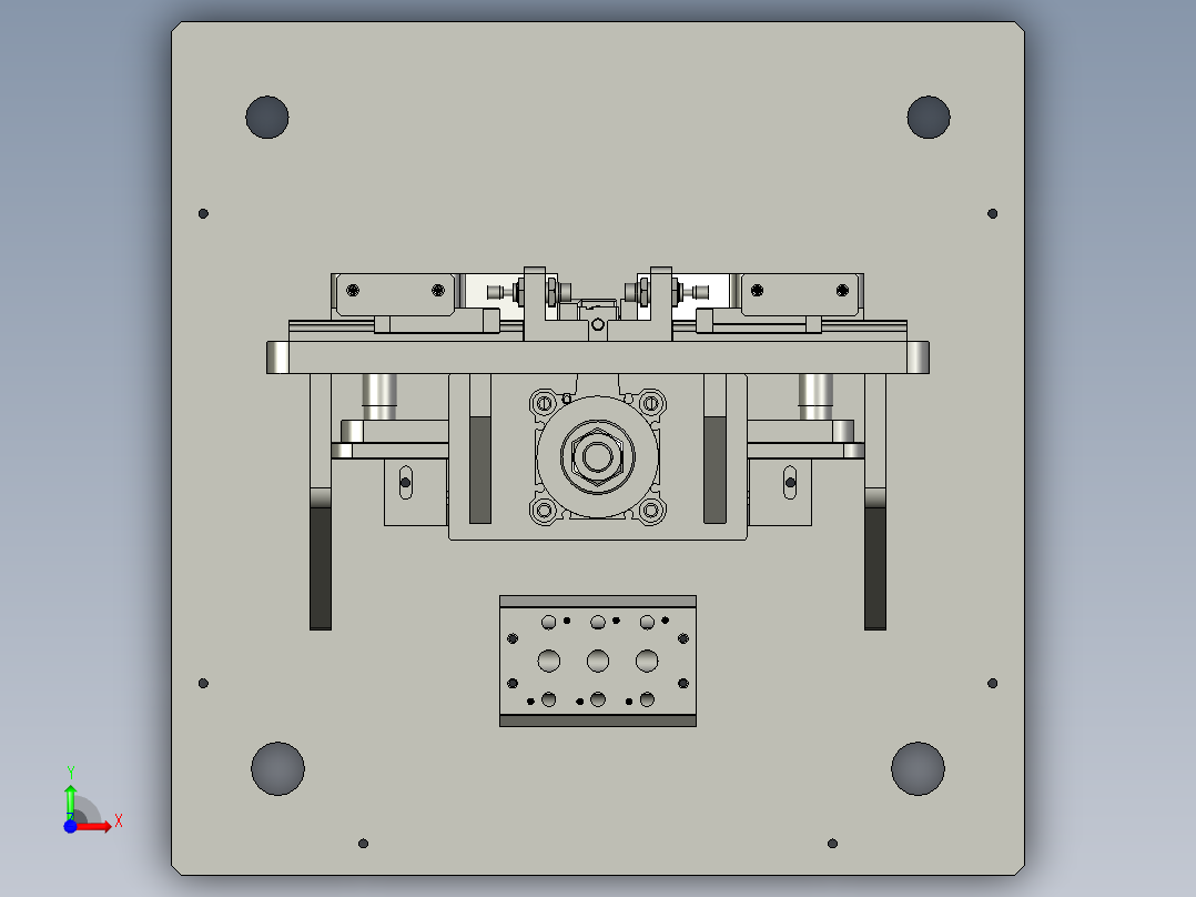 全自动柔板弯折压合一体机前视图