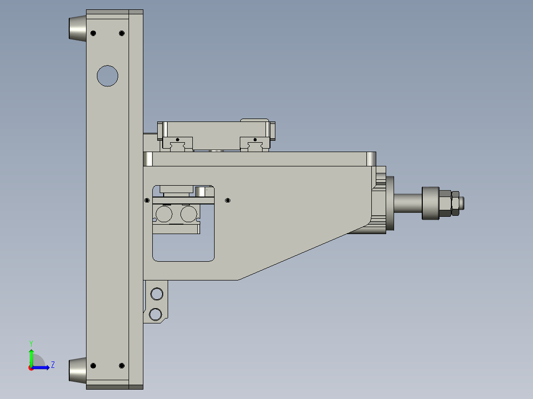全自动柔板弯折压合一体机左视图