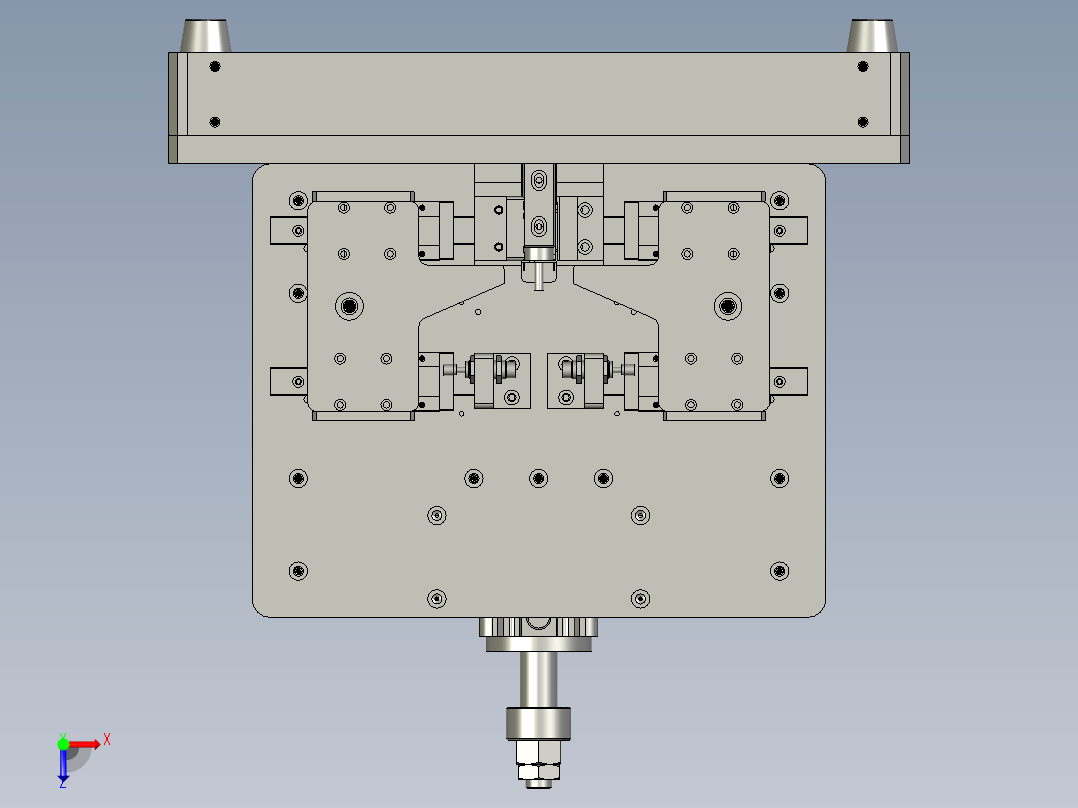 全自动柔板弯折压合一体机俯视图