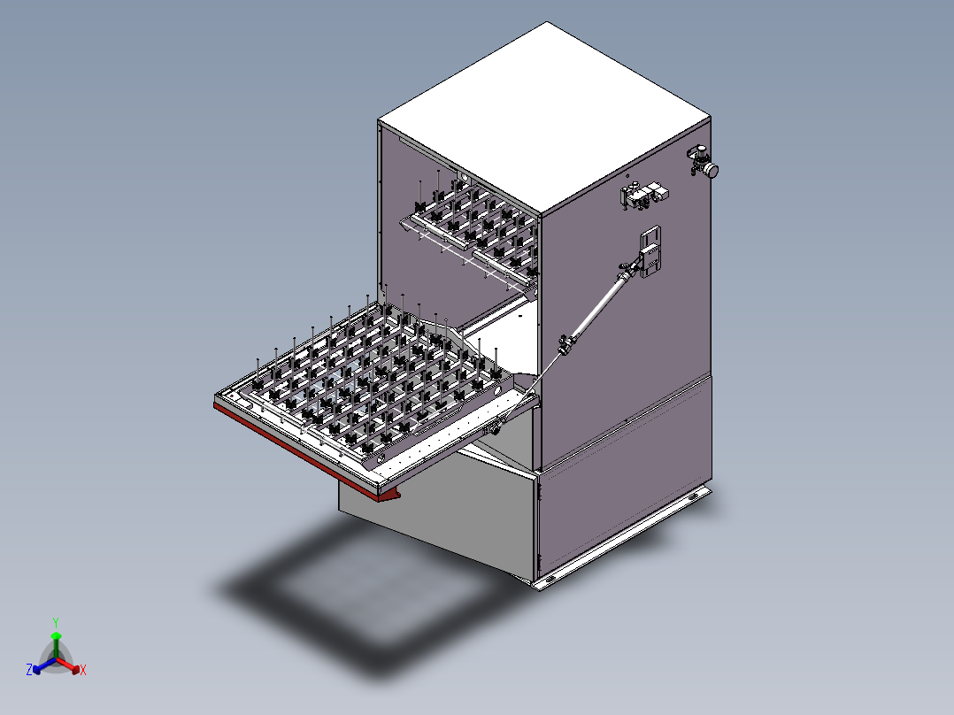 洗瓶机正等轴测图