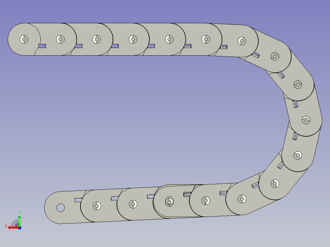 MHPUS408-100-20-A电缆保护链后视图