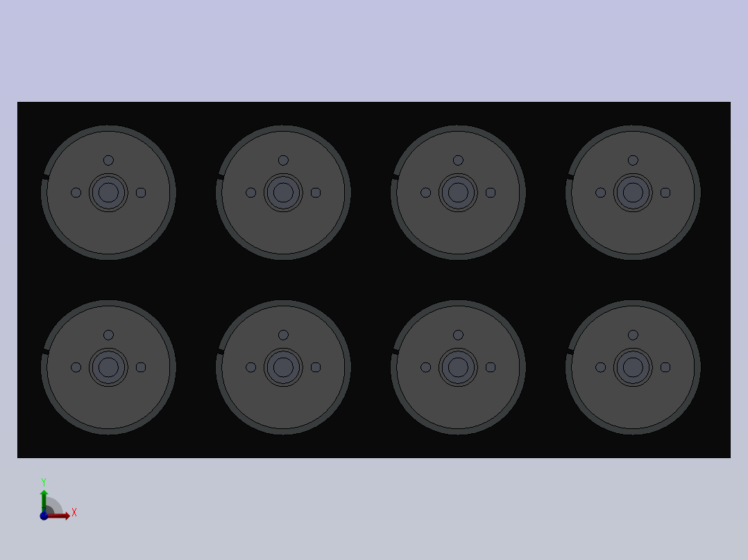 A0004923-8个直流12V电机支架前视图