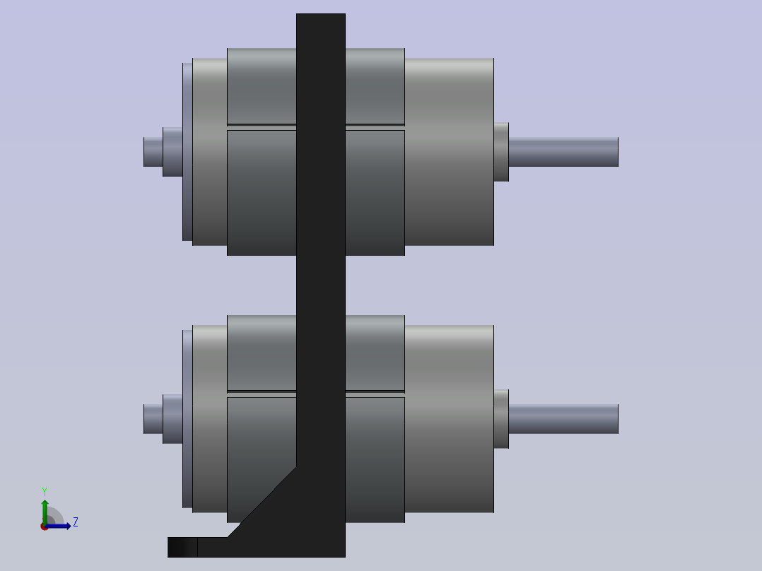 A0004923-8个直流12V电机支架左视图