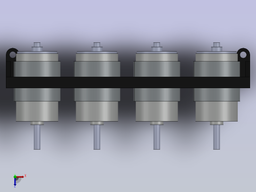 A0004923-8个直流12V电机支架俯视缩略图